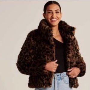 Retro Leopard fur puffer